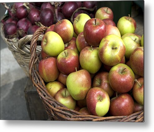 Heap Metal Print featuring the photograph Fresh produce at marketplace #1 by Lyn Holly Coorg