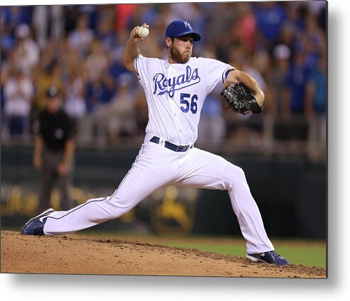 Ninth Inning Metal Print featuring the photograph Greg Holland #1 by Ed Zurga