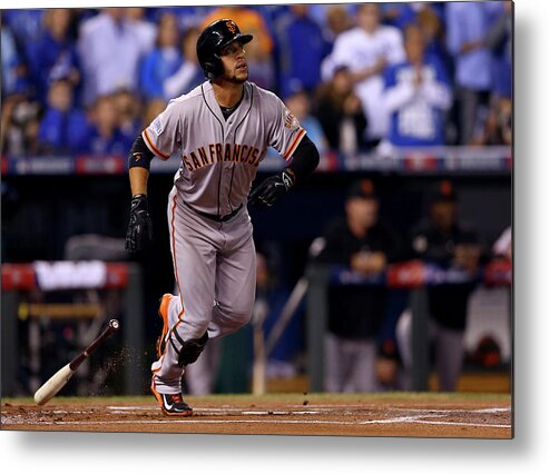 Game Two Metal Print featuring the photograph Gregor Blanco #1 by Elsa