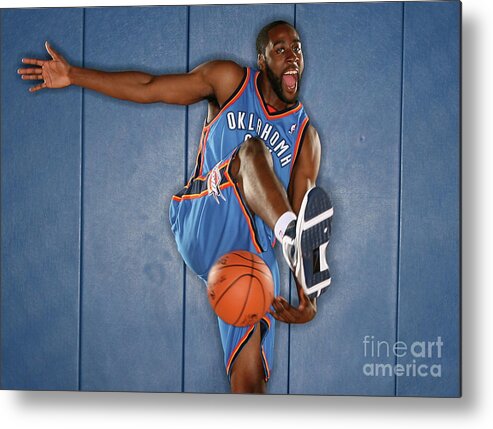 Nba Pro Basketball Metal Print featuring the photograph James Harden #1 by Nathaniel S. Butler