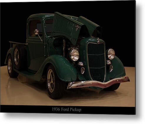 Ford Metal Print featuring the photograph 1936 Ford Pickup by Flees Photos