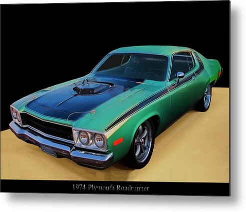 1970s Cars Metal Print featuring the photograph 1974 Plymouth Roadrunner by Flees Photos