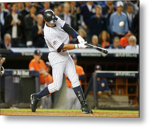Playoffs Metal Print featuring the photograph Alex Rodriguez #2 by Jim Mcisaac