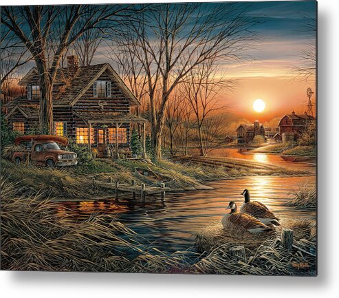 Redlin Terry Metal Print featuring the painting Terry Redlin #32 by Terry Redlin