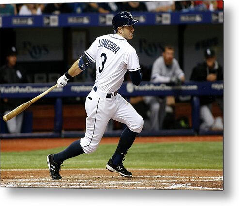 People Metal Print featuring the photograph Evan Longoria by Brian Blanco