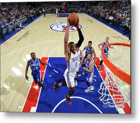 Russell Westbrook Metal Print featuring the photograph Russell Westbrook #4 by Jesse D. Garrabrant