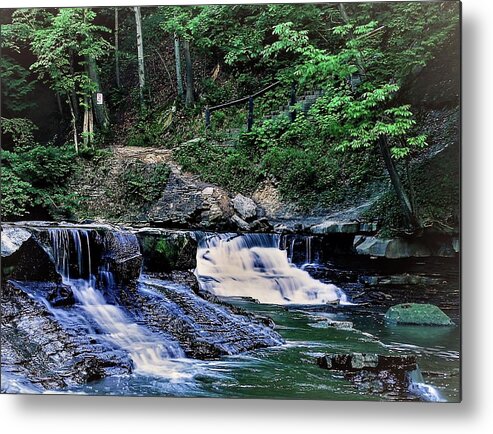 Waterfall Metal Print featuring the photograph Henry Church Falls by Brad Nellis