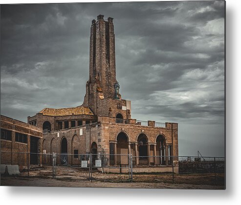 Nj Shore Photography Metal Print featuring the photograph Asbury Park Steam Power Plant by Steve Stanger