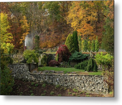 Autumn Metal Print featuring the photograph Autumn on the Mountainside by Sylvia Goldkranz