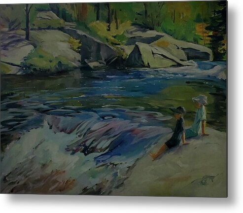 Algonquin Park Metal Print featuring the painting Barron Canyon by Sheila Romard