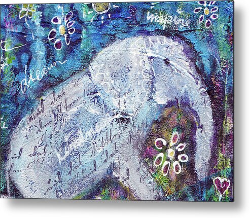 Elephant Metal Print featuring the painting Be Kind by Winona's Sunshyne