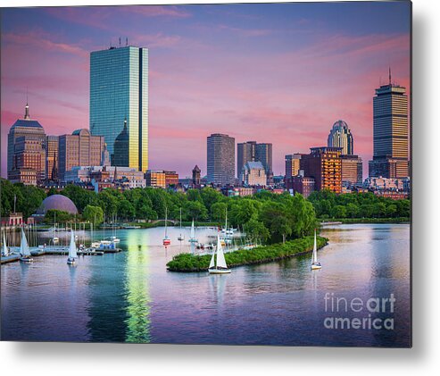 America Metal Print featuring the photograph Boston Skyline by Inge Johnsson