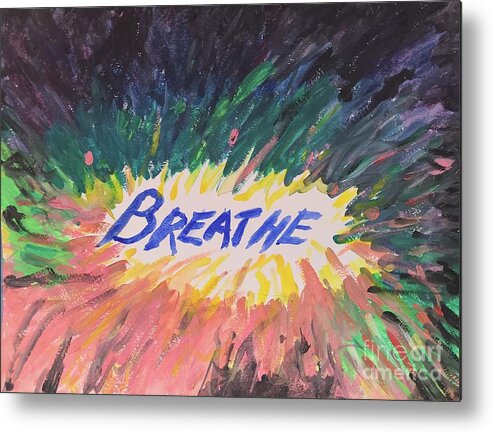 Breathe Metal Print featuring the painting Breathe by Jane H Conti