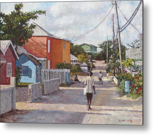 Briland Backstreet Metal Print featuring the painting Briland Backstreet by Ritchie Eyma