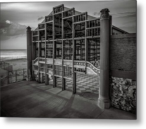 Nj Shore Photography Metal Print featuring the photograph Casino building - Asbury Park by Steve Stanger