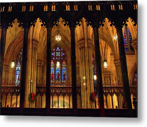 St. Patrick's Cathedral Metal Print featuring the photograph Cathedral Arches by Jessica Jenney