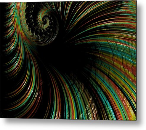 Fractal Metal Print featuring the digital art Celebration of Life by Bonnie Bruno