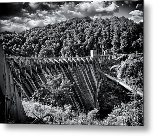 North Carolina Metal Print featuring the photograph Cheoah River Dam 2 by Phil Perkins