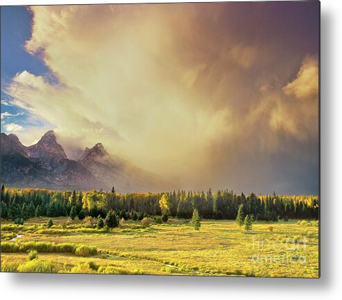 Dave Welling Metal Print featuring the photograph Clouds Blacktail Ponds Grand Tetons National Park by Dave Welling