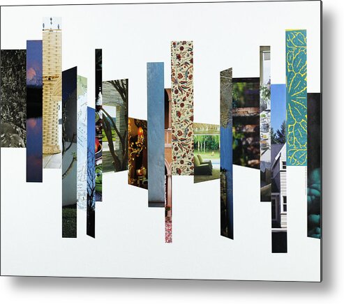 Collage Metal Print featuring the photograph Crosscut#112 by Robert Glover