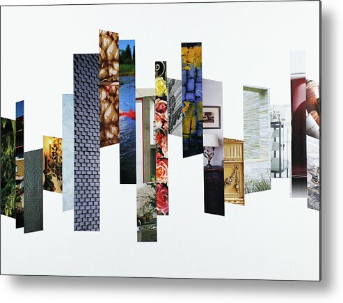 Collage Metal Print featuring the photograph Crosscut#113 by Robert Glover