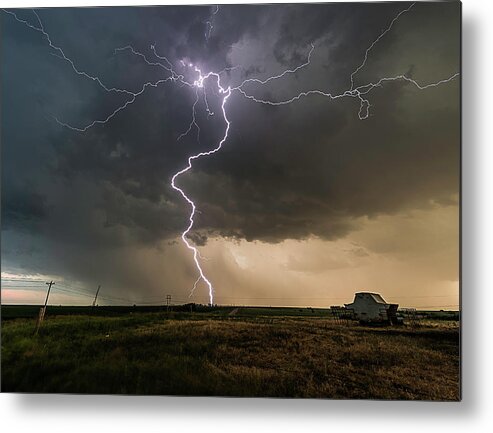 Lightning Metal Print featuring the photograph Dancing Bolt by Marcus Hustedde