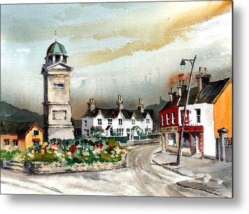 Ireland Metal Print featuring the painting Enniskerry, Monument, Wicklow by Val Byrne