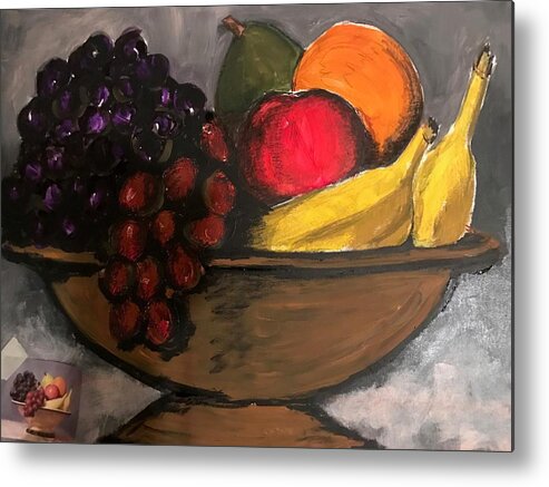  Metal Print featuring the pastel Fruit 2 by Angie ONeal