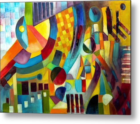 Abstract Metal Print featuring the painting Gateway by Jason Williamson