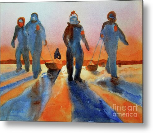 Paintings Metal Print featuring the painting Homeward Bound by Kathy Braud