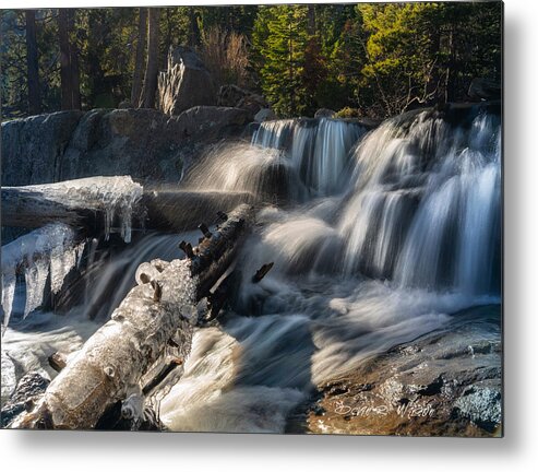 Waterfall Metal Print featuring the photograph Icy falls by Devin Wilson