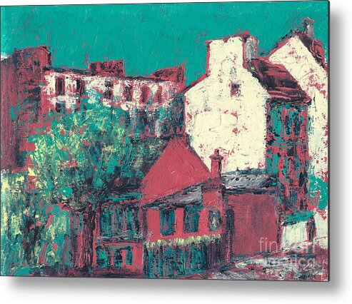 Cabaret Metal Print featuring the painting Lapin Agile Montmartre Paris by Denys Kuvaiev