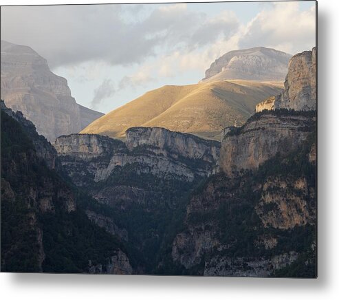 Anisclo Canyon Metal Print featuring the photograph Late Afternoon Sun the Anisclo Canyon by Stephen Taylor