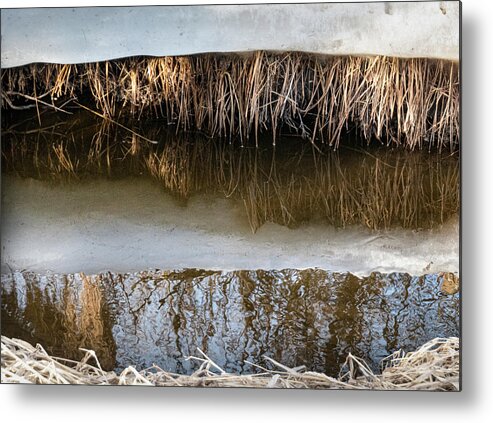 Abstract Metal Print featuring the photograph Layers And Reflections by Phil And Karen Rispin