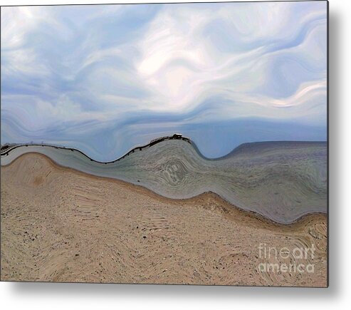 Sea Metal Print featuring the photograph Listening to the Bounce by Alexandra Vusir