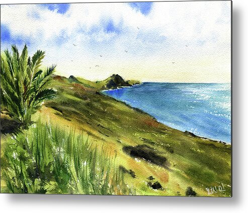 Madeira Metal Print featuring the painting Madeira Painting - Ponta De Sao Lourenco by Dora Hathazi Mendes