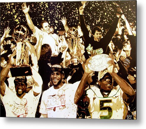 Miami Metal Print featuring the painting Miami Champions by Bobby Zeik