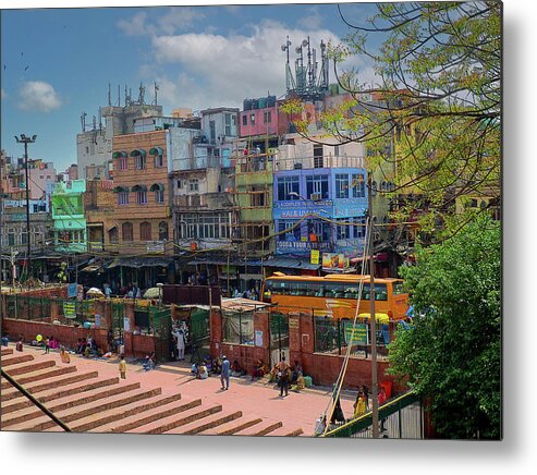 India Metal Print featuring the photograph New Delhi Street by C H Apperson