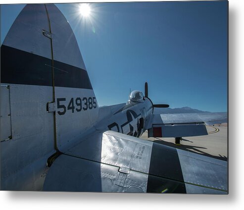 Airplane Metal Print featuring the photograph P-47 Thunderbolt 2 by Brian Howerton