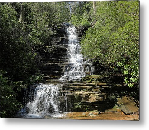 Waterfall Metal Print featuring the photograph Panther Falls - Georgia by Richard Krebs