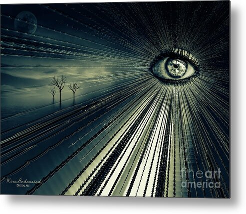 Surreal Metal Print featuring the mixed media Perspective by Kira Bodensted