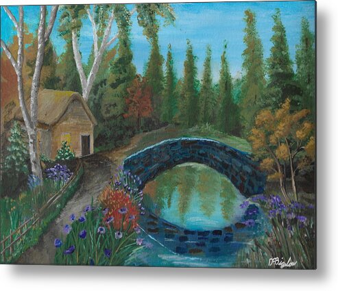 Woods Metal Print featuring the painting Place in the woods by David Bigelow