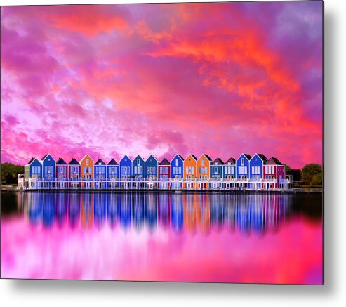 Houten Metal Print featuring the photograph Rainbow Sunsets Of Houten by Iryna Goodall