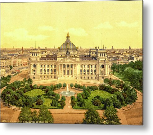 Germany Metal Print featuring the photograph Reichstag by Joseph S Giacalone