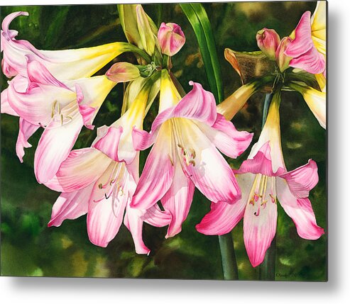 Flower Metal Print featuring the painting Rhythm of Nature by Espero Art