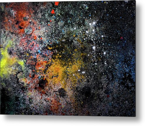 Space Metal Print featuring the mixed media Space Nebula FOG Constellation 5412971 by Patsy Evans- Alchemist Artist