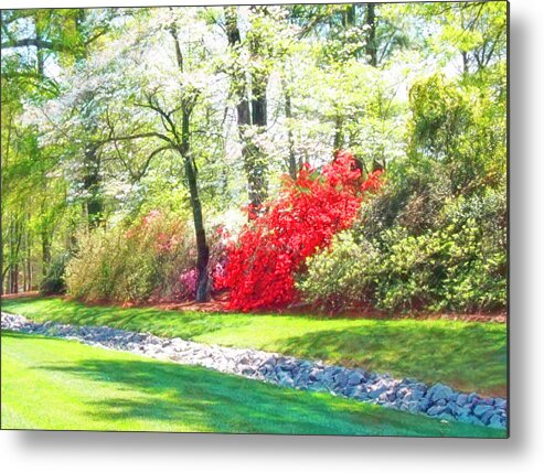 Nature Metal Print featuring the digital art Springtime in Holly Springs by Susan Hope Finley