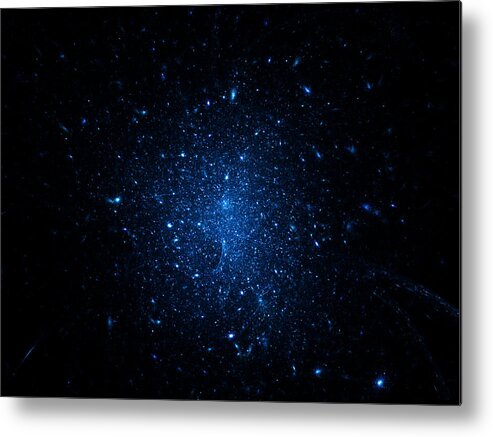 Event Metal Print featuring the photograph Stars explosion - abstract illustration by Baac3nes