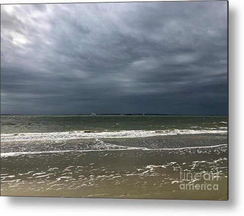 Stormy Sea Metal Print featuring the photograph Stormy Sea by Flavia Westerwelle