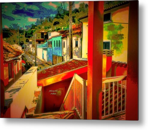 Portugal Metal Print featuring the photograph Streets Portugal by John Anderson